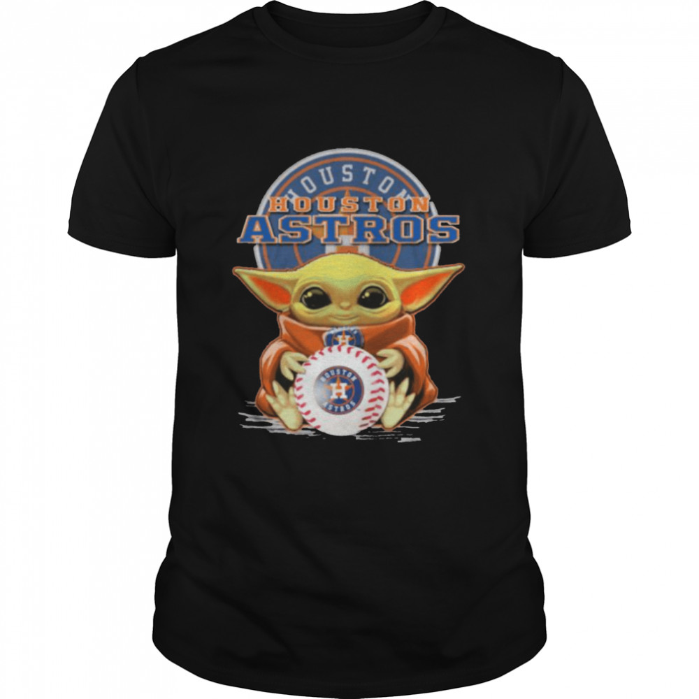 Baby Yoda Hug Baseball Houston Astros 2021 shirt