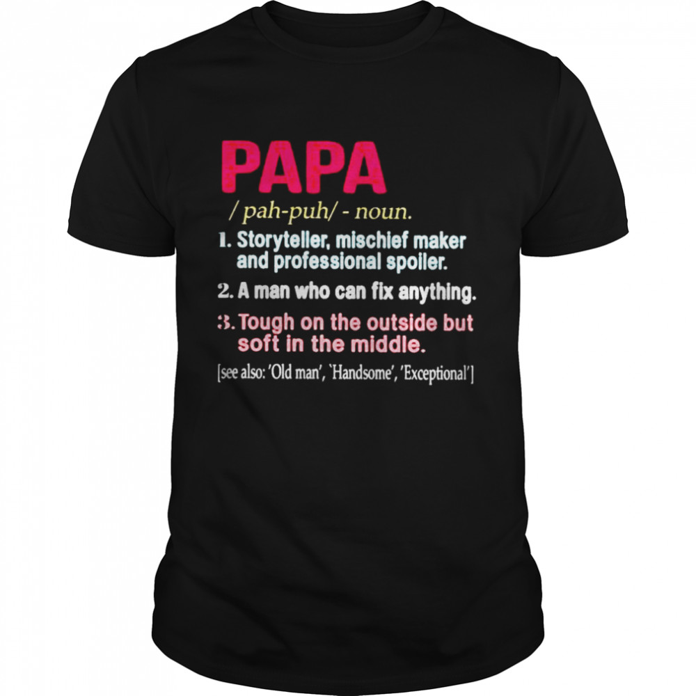 Papa noun definition color shirt