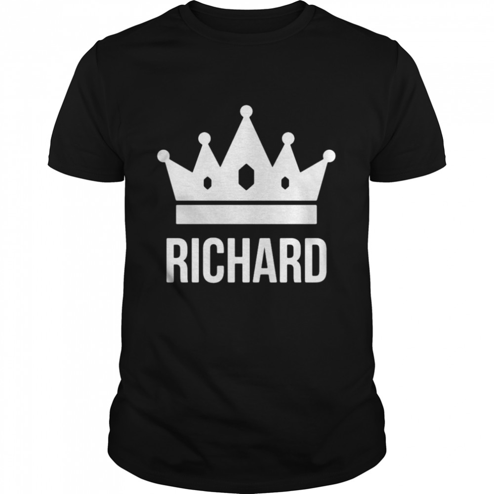 Richard Name King Crown Design T-shirt