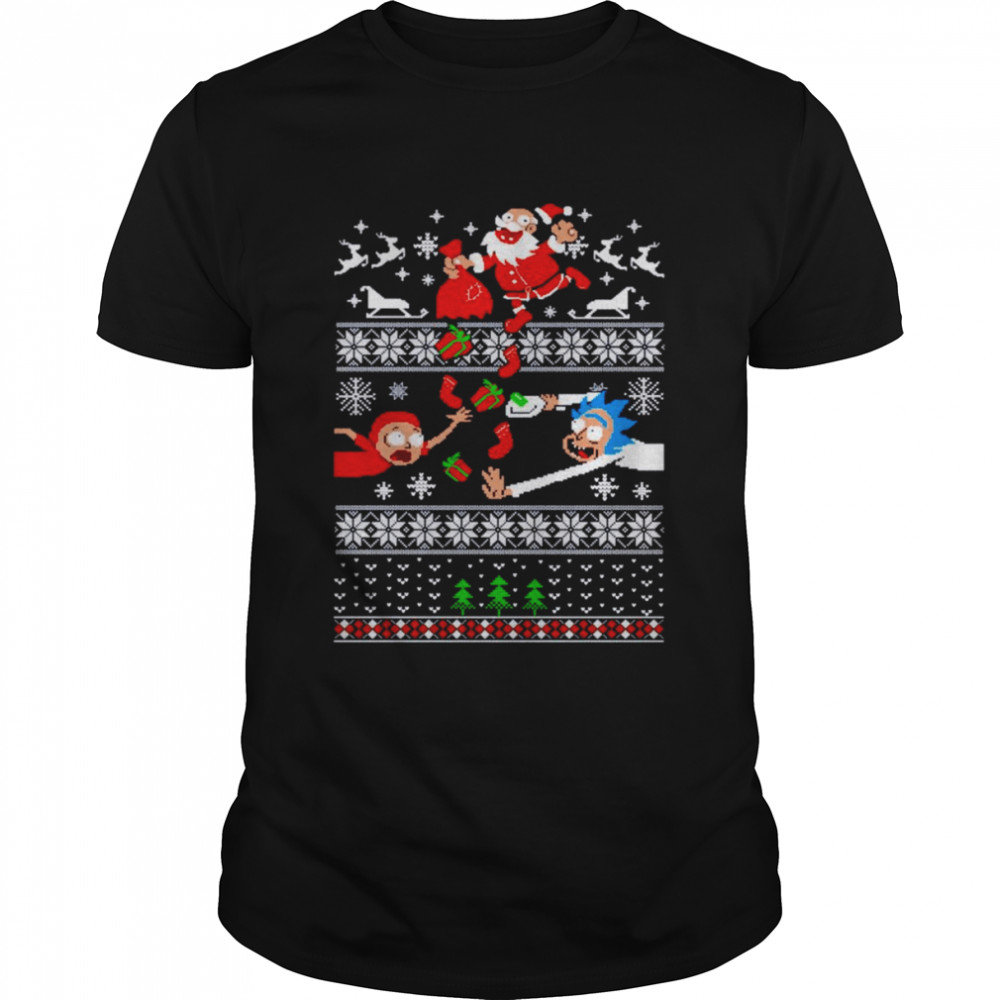 Rick and Morty funny Christmas shirt