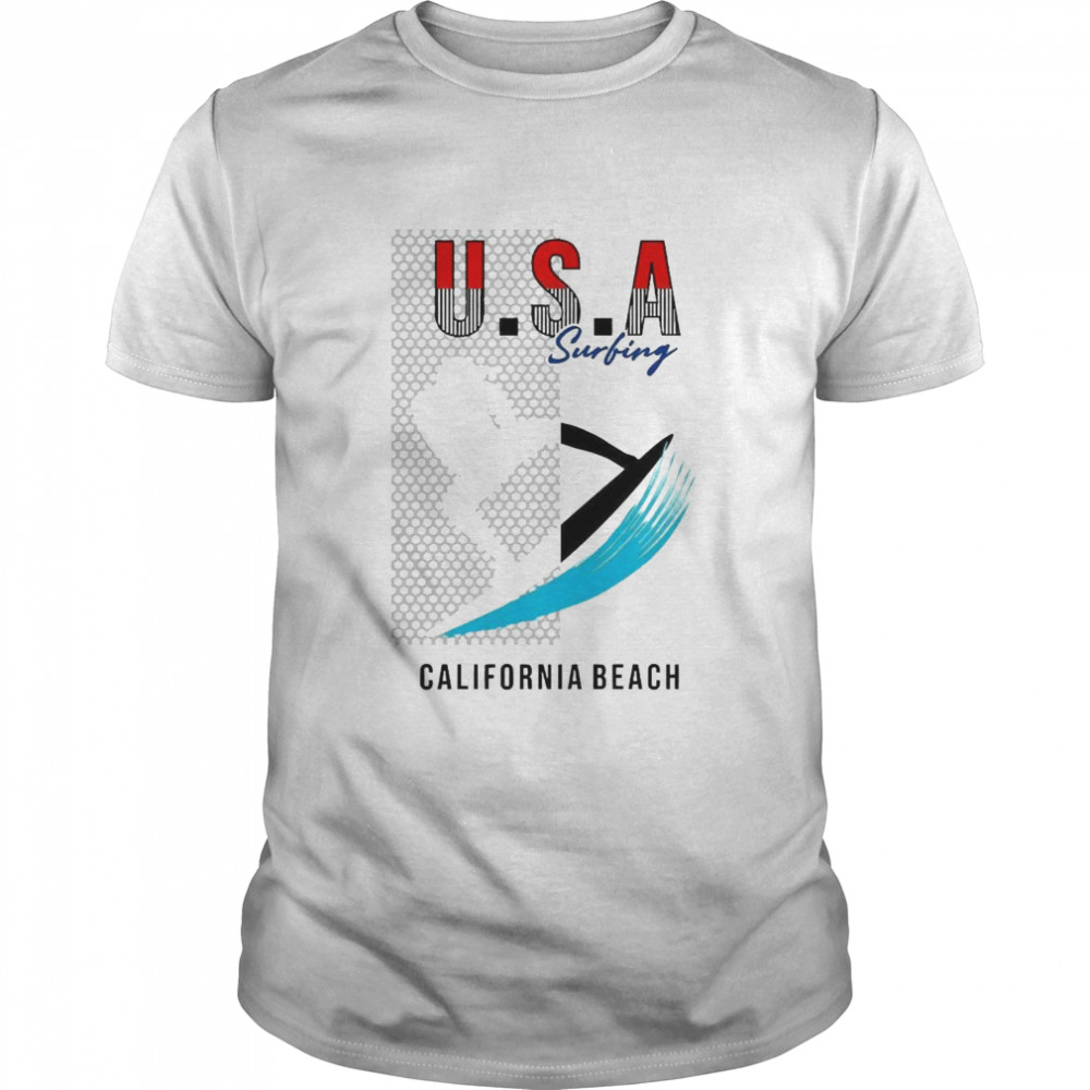 USA Surfing California Beach Beautiful Shirt
