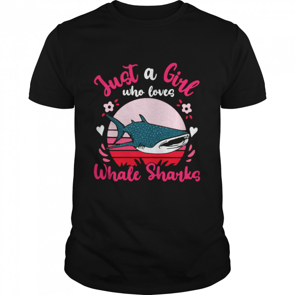 Whale Shark Just A Girl Who Loves Whale Sharks Vintage T-shirt