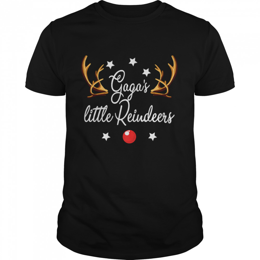 Gaga’s Little Reindeers Reindeers Christmas T-Shirt