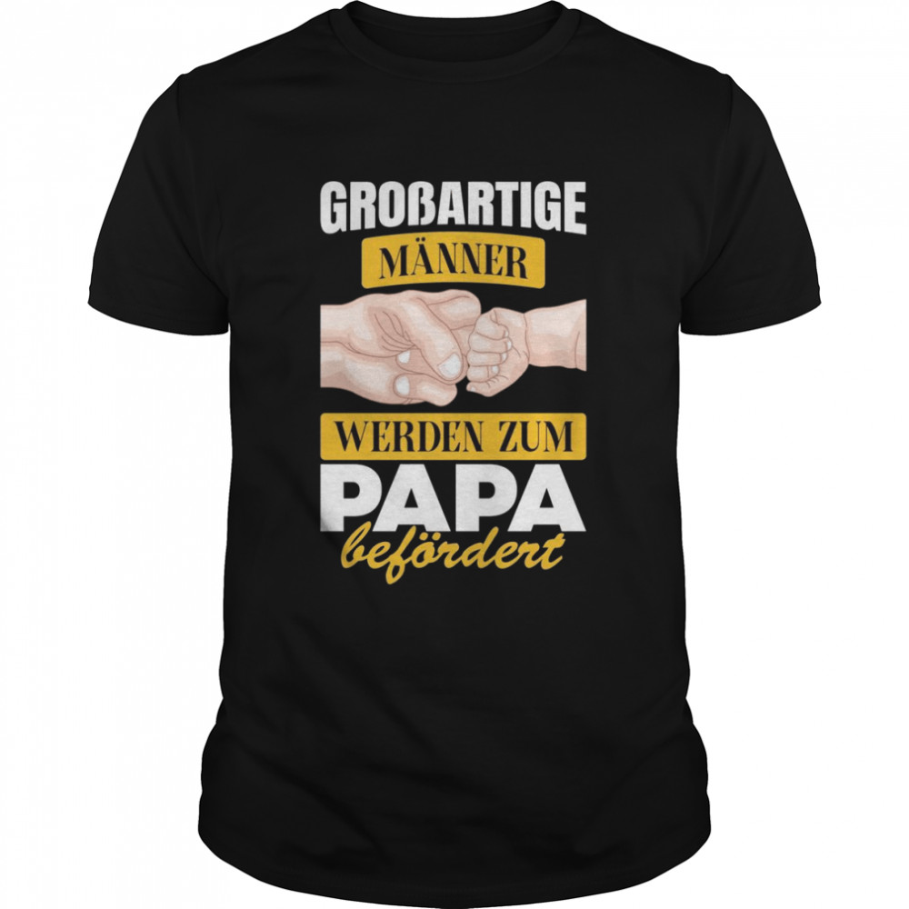 Mann Ehemann Werdender Vater Zum Papa Befördert Langarmshirt Shirt