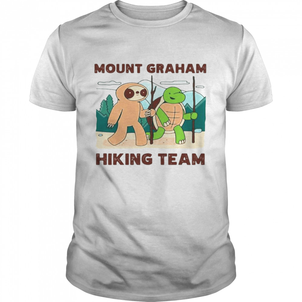 Mount Graham Hiking Team Climbing Expedition Camping Sloth T-shirt