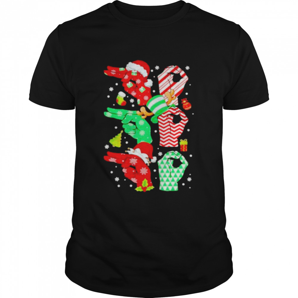 Sign Language Tree 2021 Christmas shirt