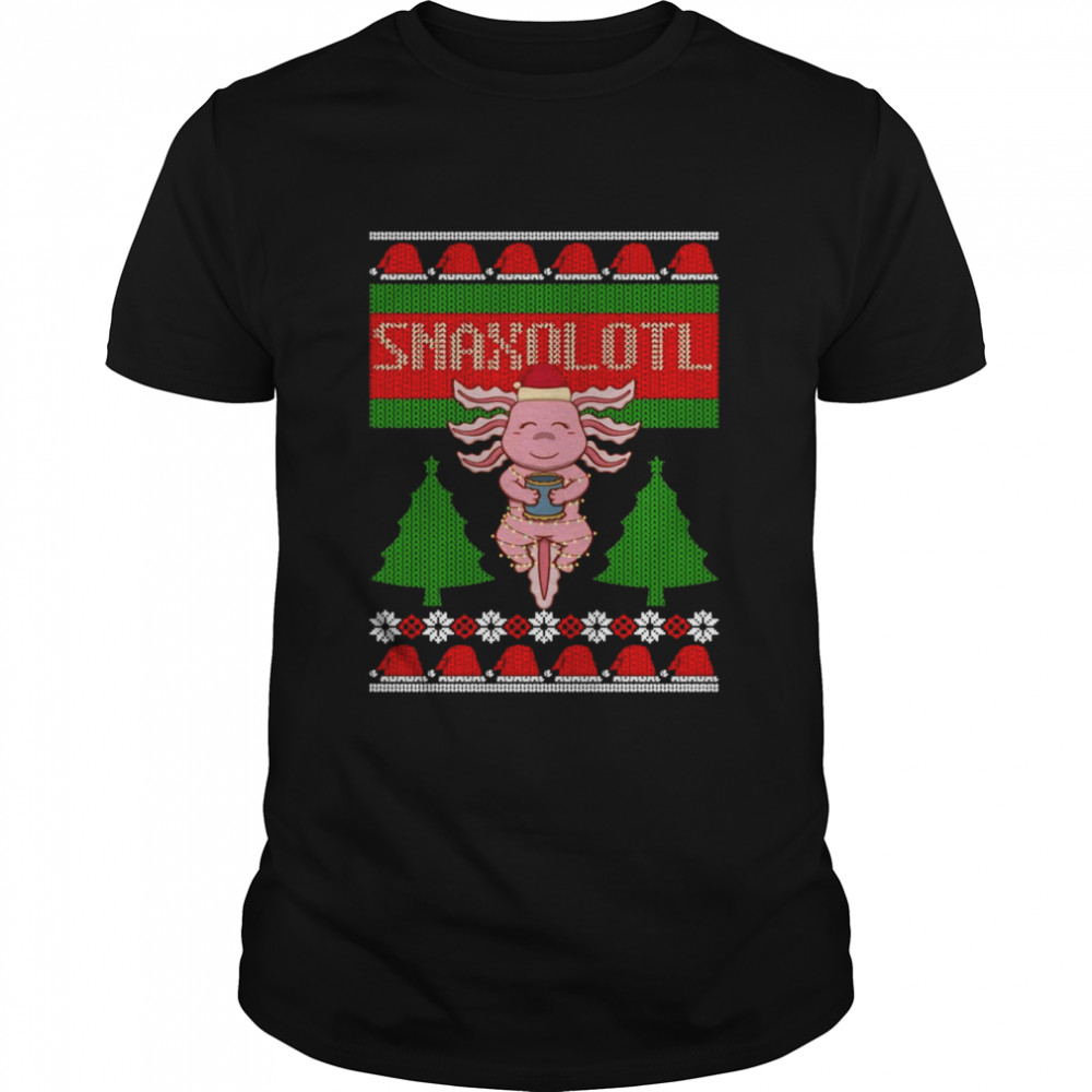 Snaxolotl Lustige Liebe Axolotl Hässliche Weihnachtspullover Kawaii Langarmshirt Shirt