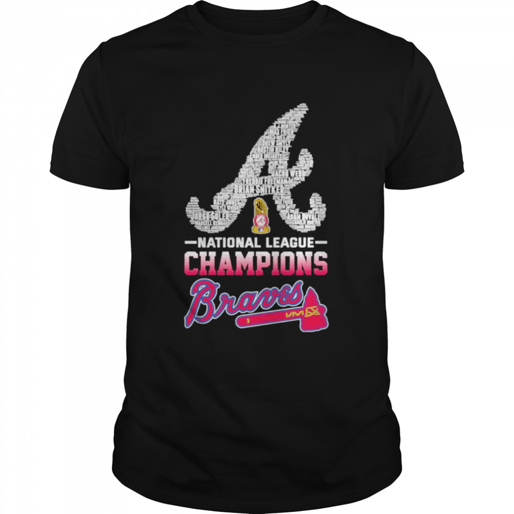 Atlanta Braves Player Name National League Champions Shirt