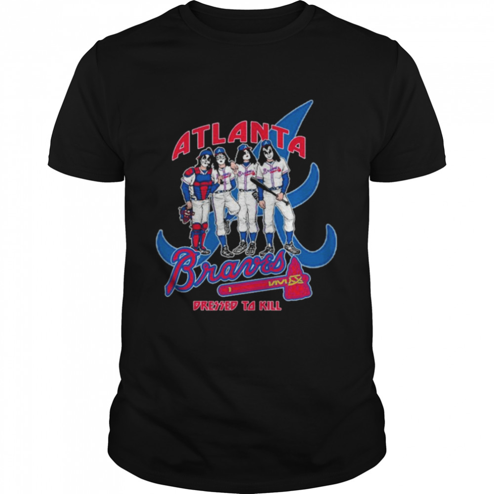 Kiss Band Atlanta Braves Dressed To Kill Shirt