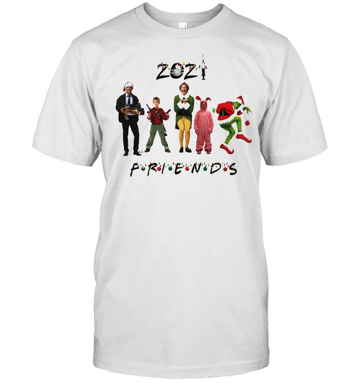 Christmas Friends Home Alone Grinch Elf Bunny 2021 Shirt