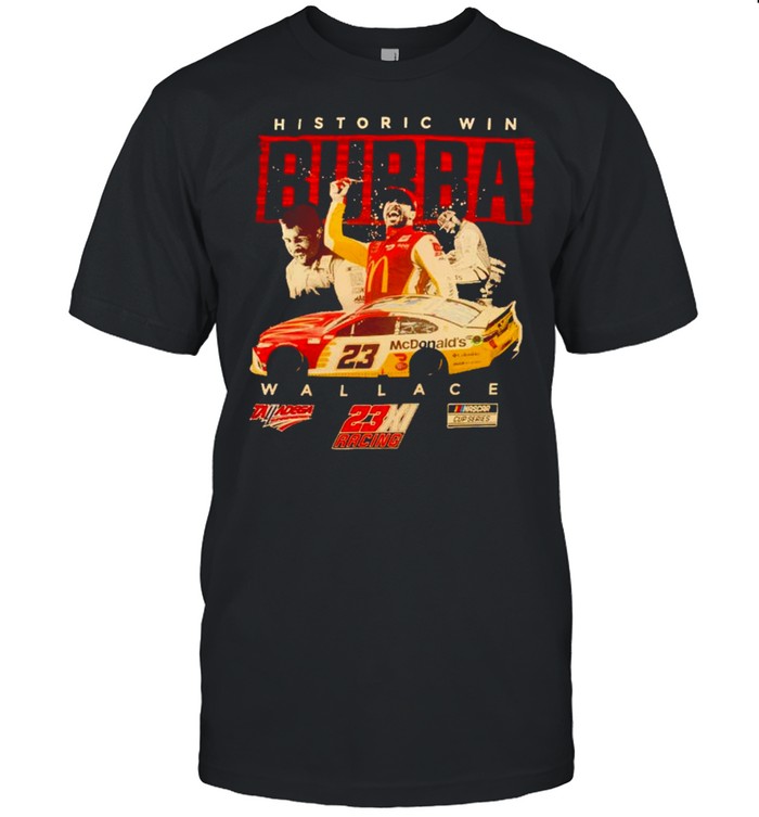 Historic win Bubba Wallace racing shirt