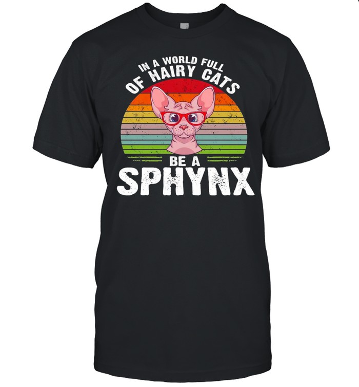 In A World Full Of Hairy Cats Be A Sphynx Vintage T-shirt