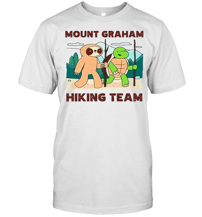 Mount Graham Hiking Team Climbing Expedition Camping Sloth T-shirt