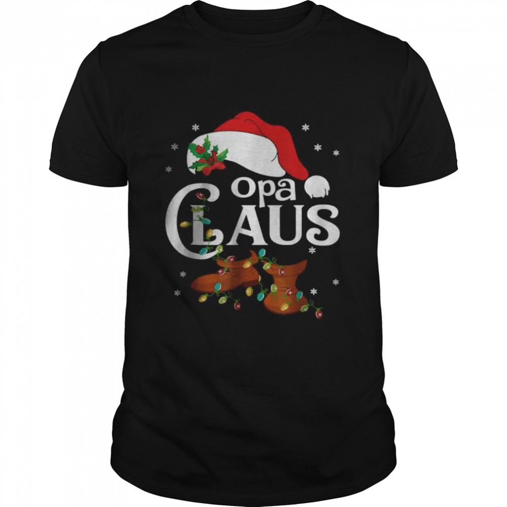 Opa Claus Shirt, Family Matching Opa Claus Pajama T-Shirt