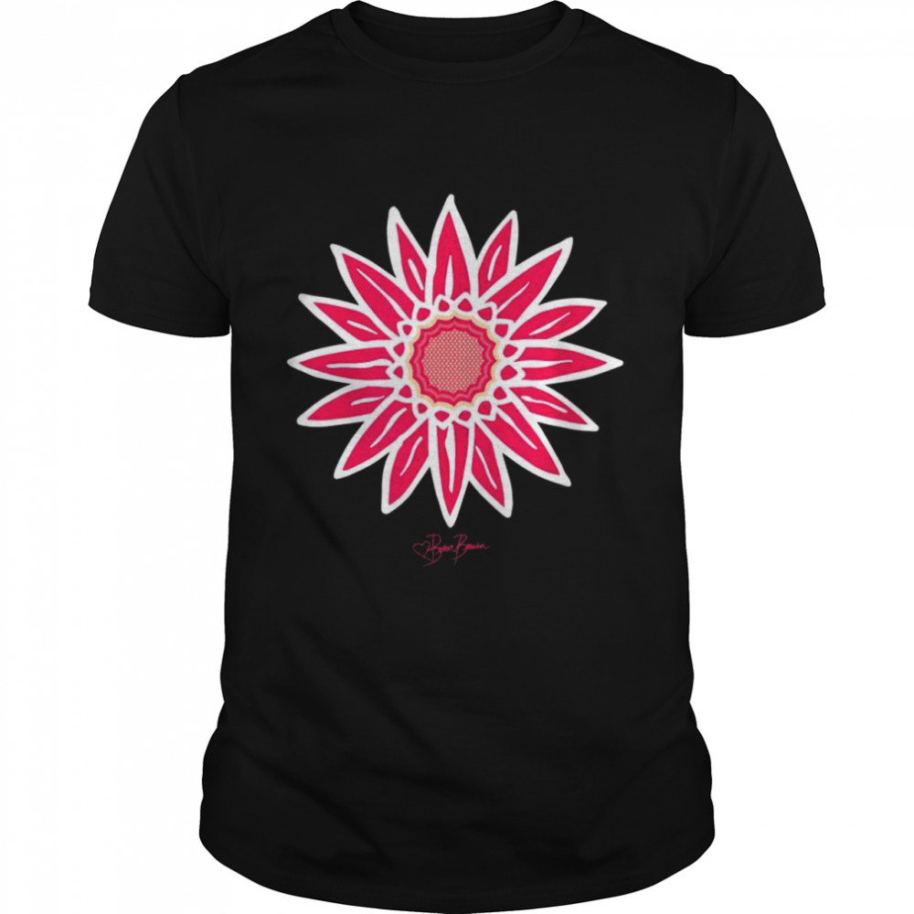 Pink Sunflower Stunner no 904 Flower Art Design Shirt