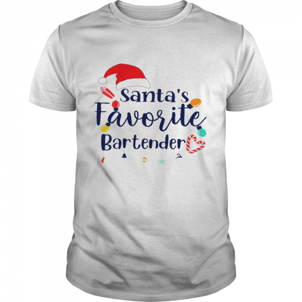 Santa’s favorite bartender shirt