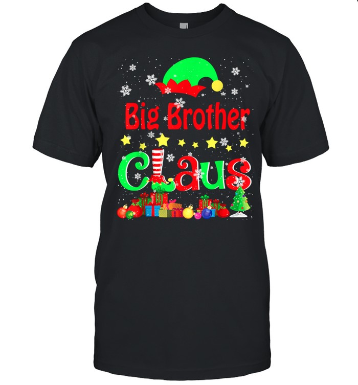 Big Brother Claus Christmas Elf Lover Matching Family T-Shirt