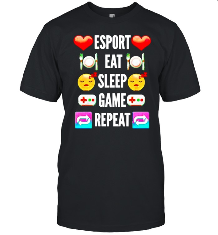 esport eat sleep game repeat shirt