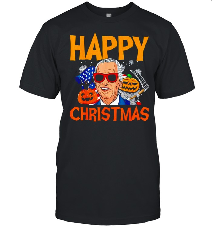 Happy Christmas Funny Anti Joe Biden shirt