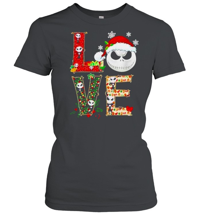 Jack Skellington Santa Love shirt Classic Women's T-shirt
