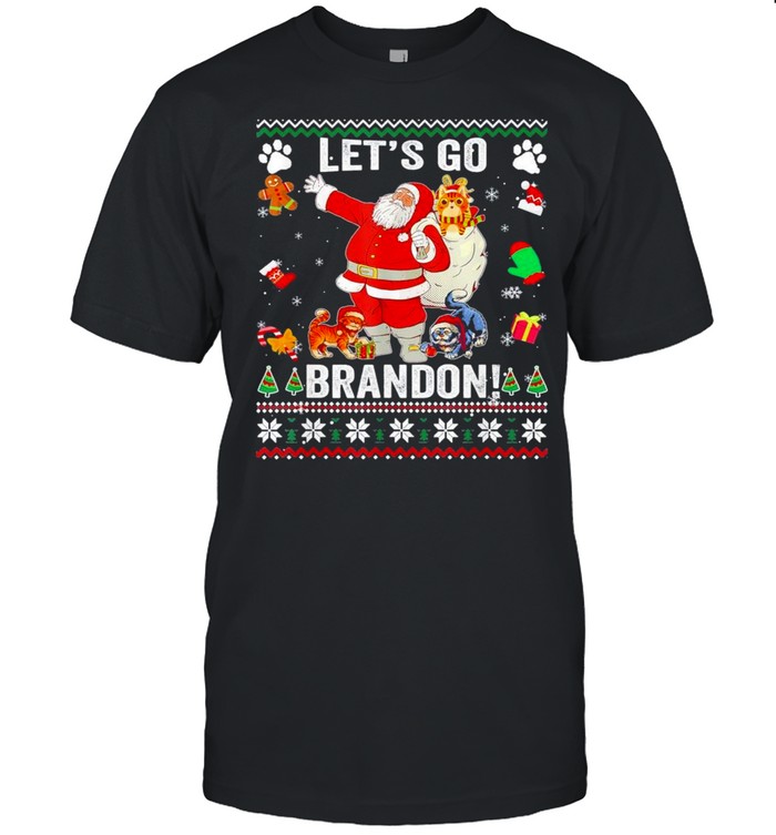 Lets Go Brandon Santa Claus Christmas shirt