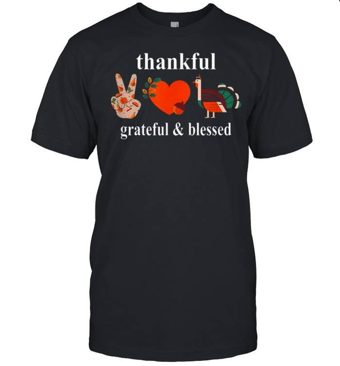 Thanksgiving peace love thanksgiving shirt