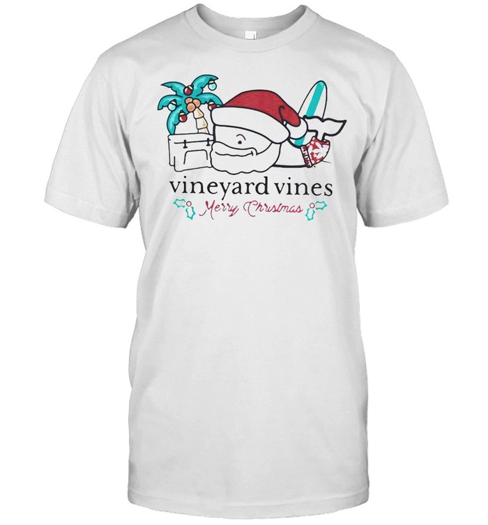 Vineyard Vines Surfside Santa Christmas 2021 T Shirt