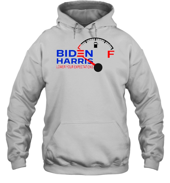 Biden Harris lower your expectations shirt Unisex Hoodie