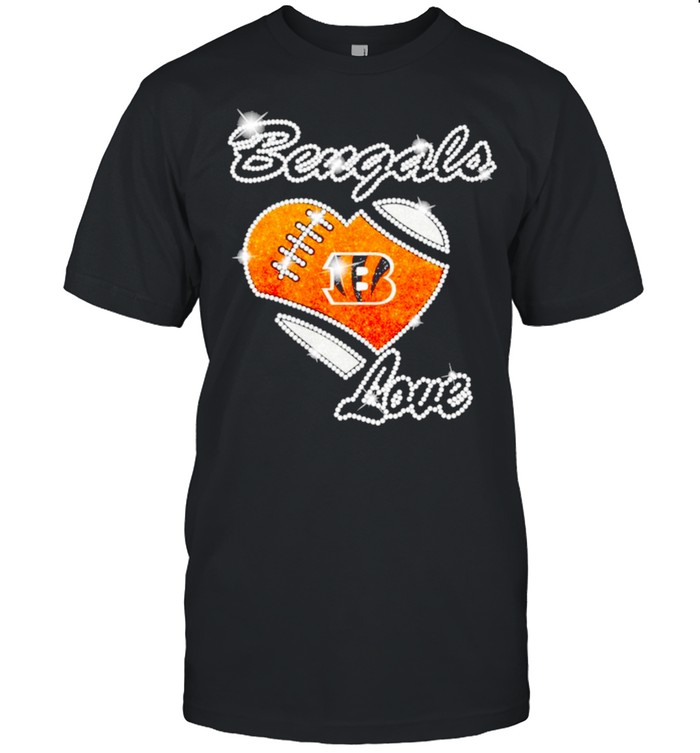 Cincinnati Bengals diamond heart shirt