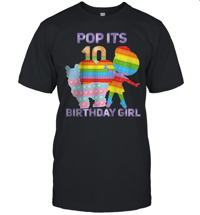 Kids 10th Birthday Fidget Toy Pop It T-Shirt