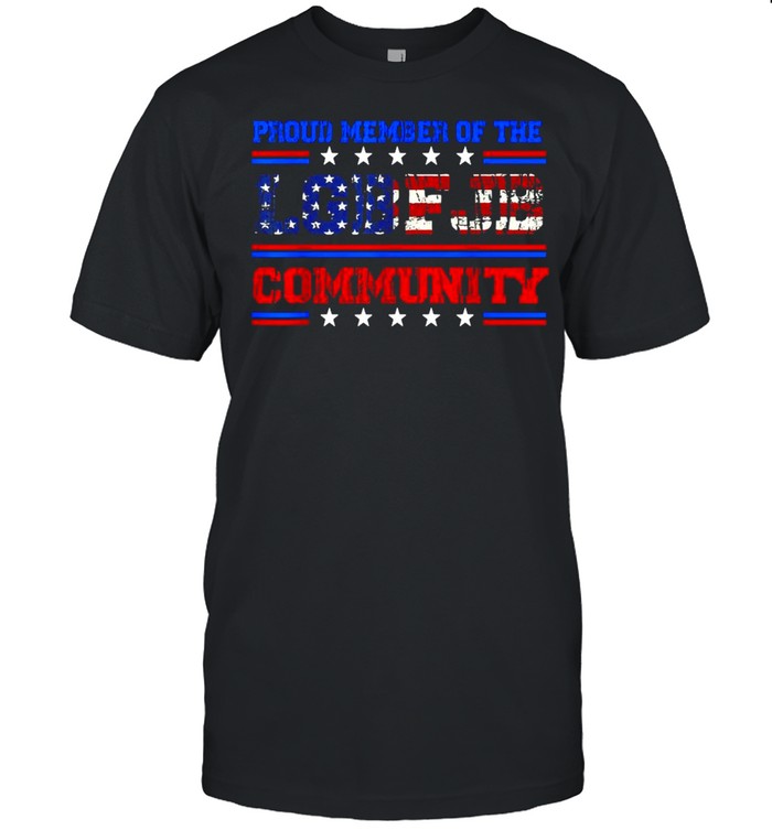 Proud member of the LGBFJB community anti Biden American flag shirt