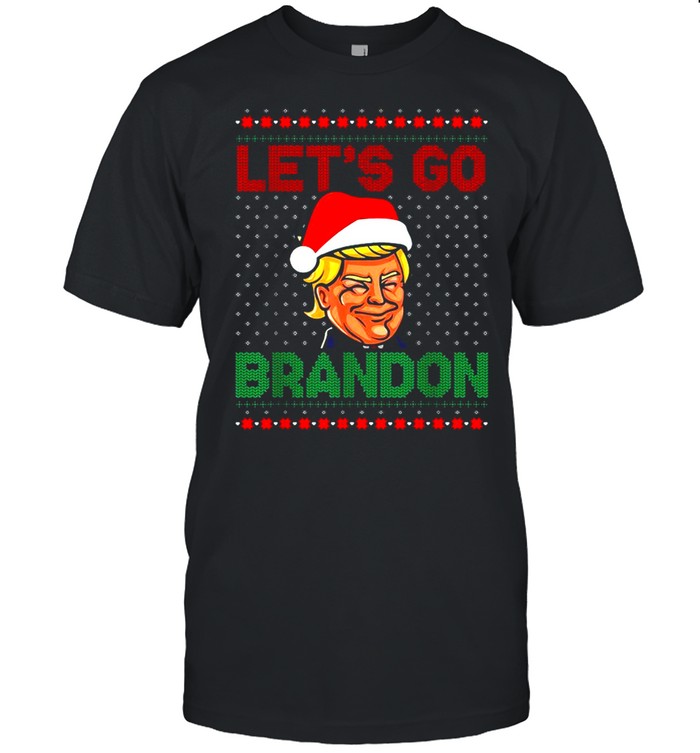 Santa Donald Trump Let’s Go Brandon Ugly Christmas Shirt