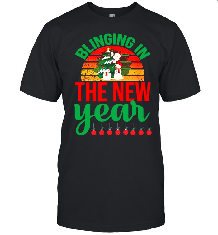 Blinging In The New Year Christmas Vintage Sweater T-shirt