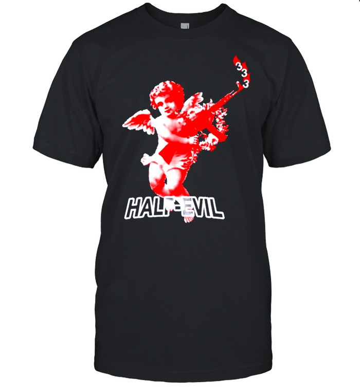 Half evil hold gun shirt