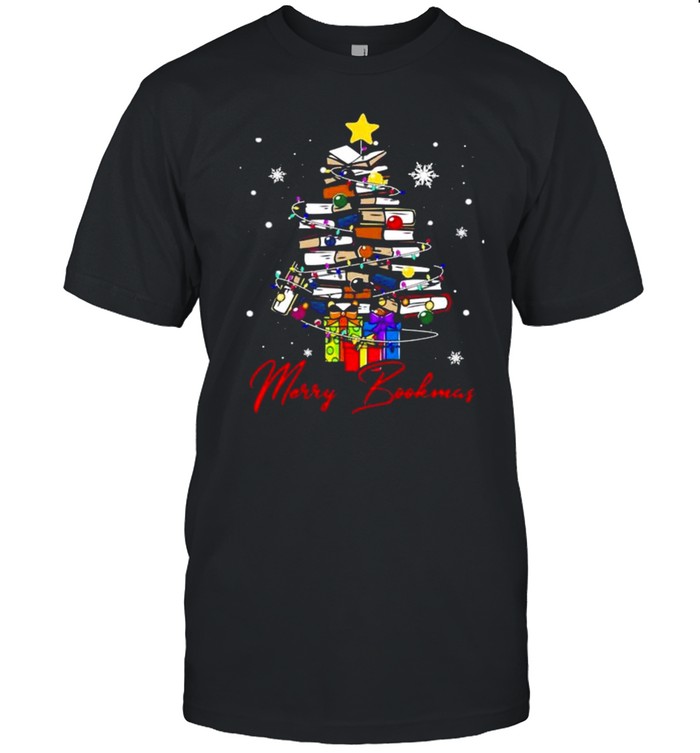 Merry Bookmas Bookworm Christmas Tree Sweater shirt