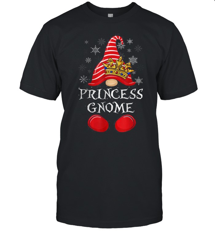 Princess Gnome Funny Christmas Matching Pajama Girls Kids T-Shirt