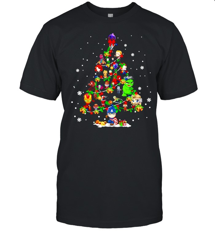 Avengers Herores Christmas tree shirt