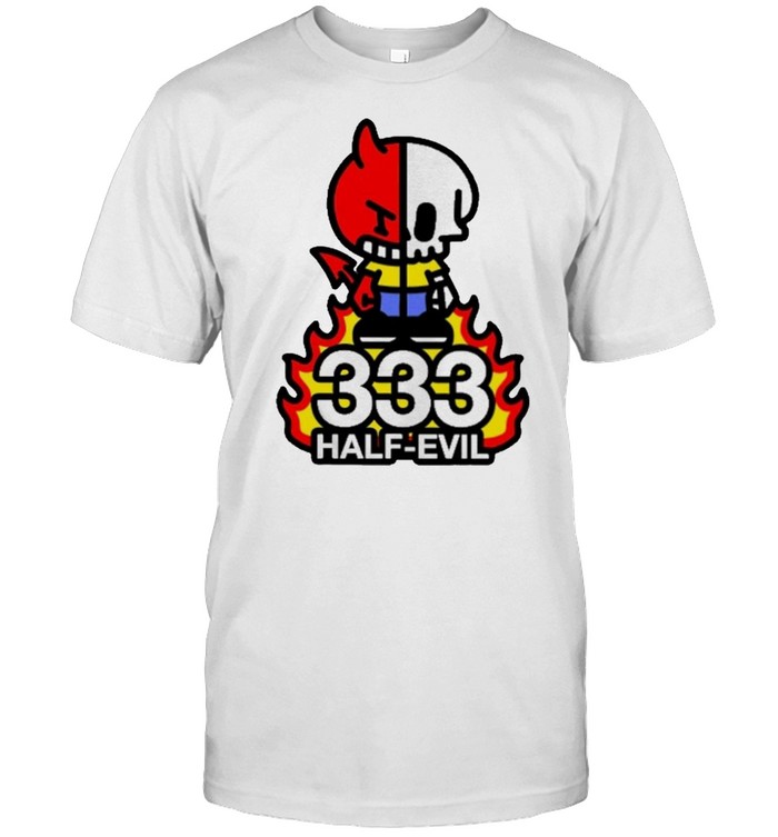 Cat Demon Skeleton 333 Half Evil Shirt