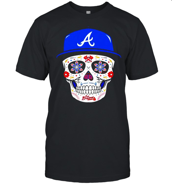 Chris Martin Atlanta Braves Sugar Skull T-shirt