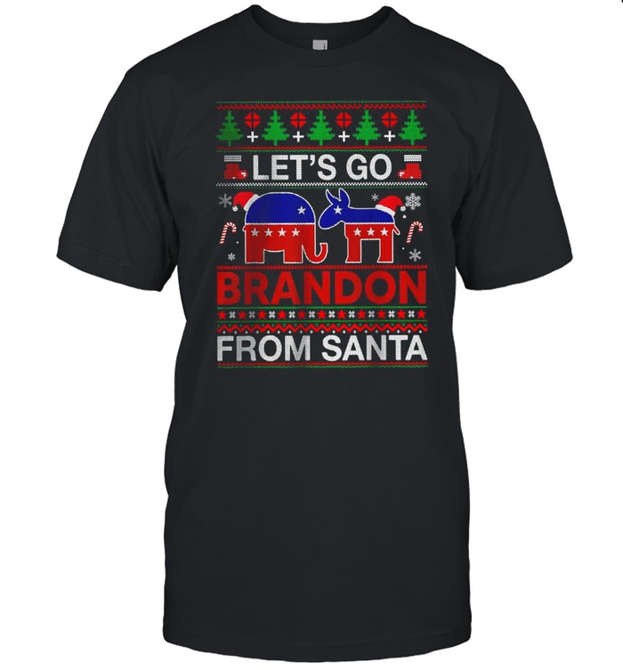 Go Brandon Let’s Go 2024 Meme Biden Ugly Christmas Sweater T-Shirt