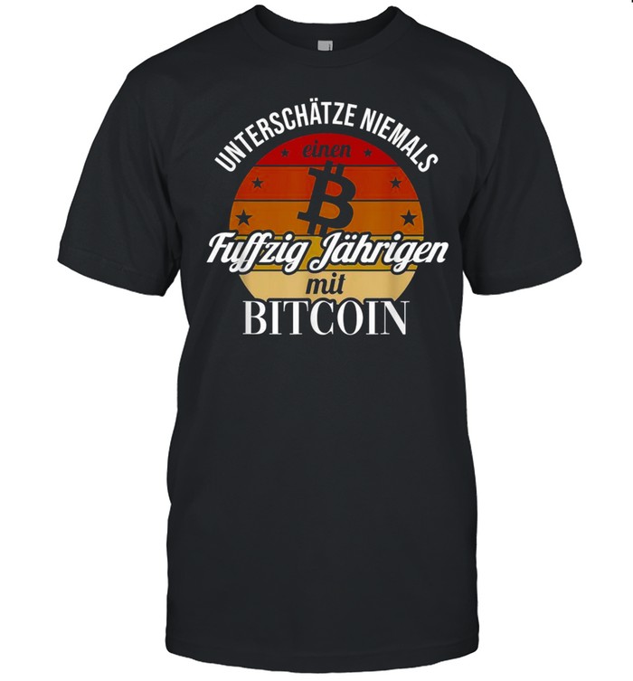 Herren Fuffzig Jähriger mit Bitcoin Bitcoin Crypto 50 Geburtstag Shirt