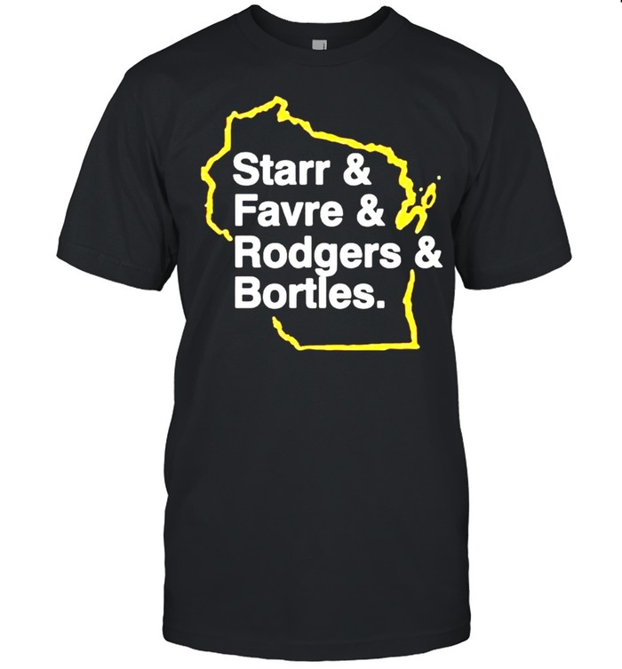 Starr and Favre and Rodgers and Bortles shirt