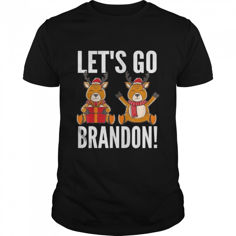 Awesome let’s Go Brandon Reindeer Christmas 2021 T-Shirt
