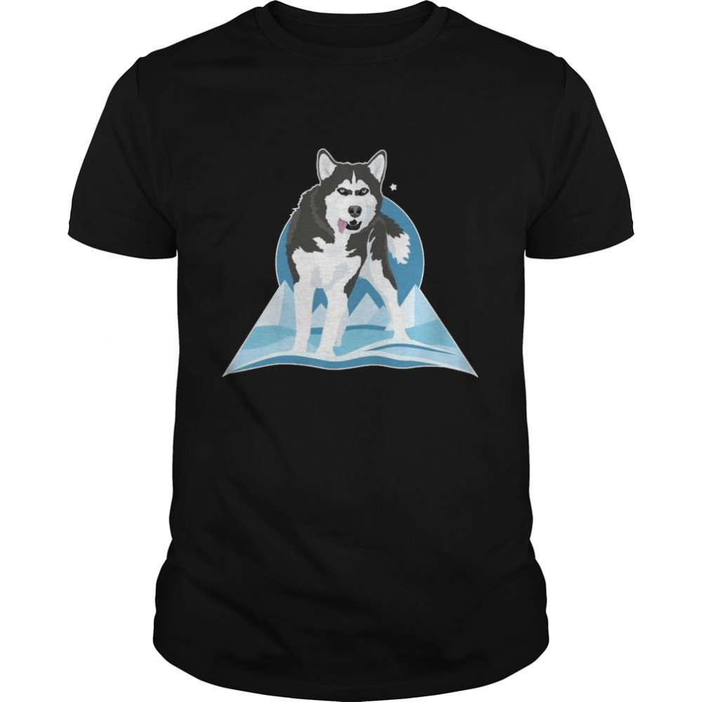 Beautiful majestic Siberian Husky Snow Dog T-shirt