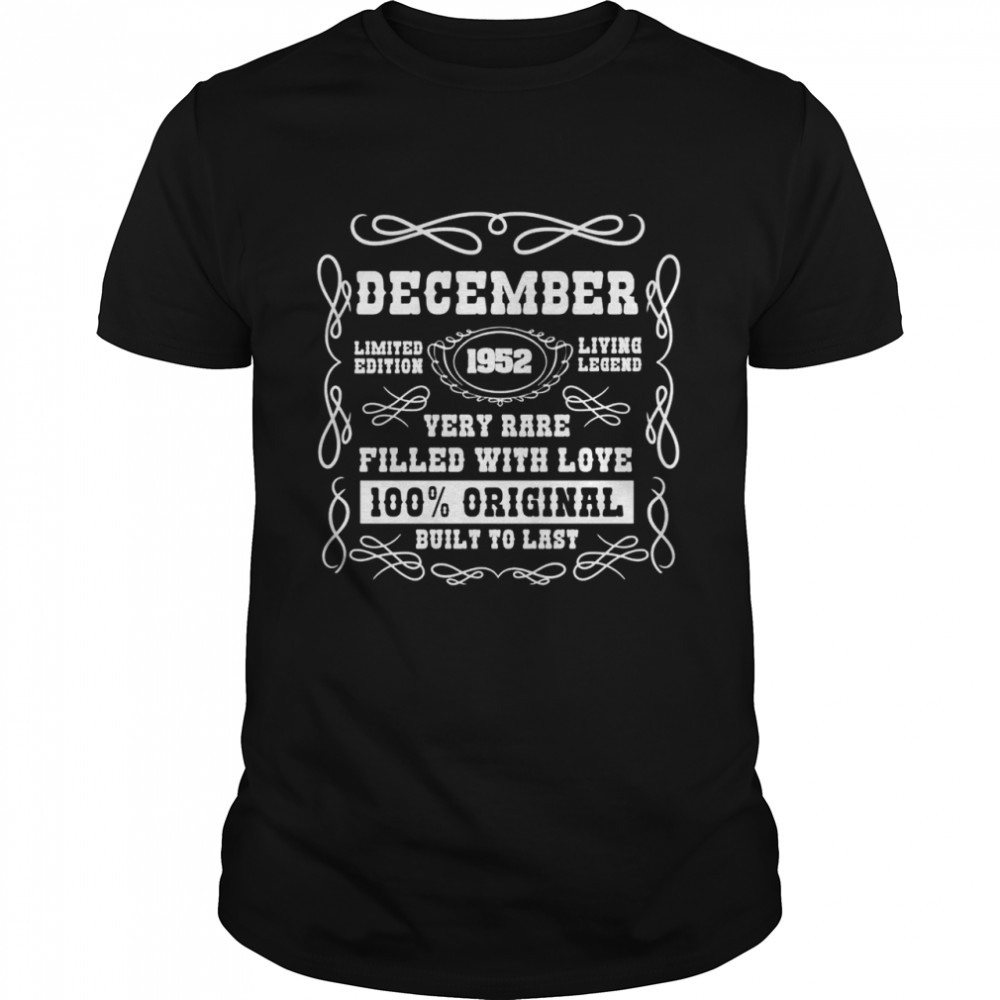 Dezember 1952 Limited Edition 69 Geburtstag Shirt