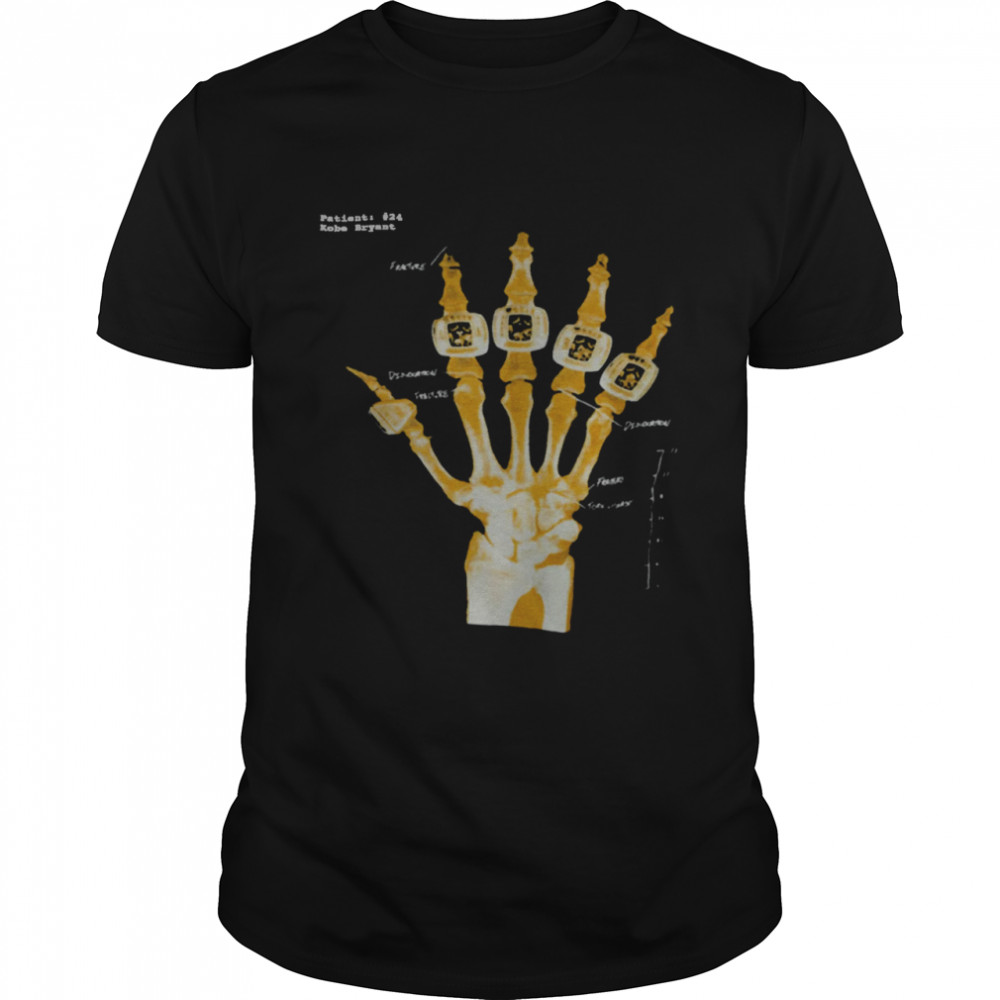 Patient #24 Kobe Bryant Skeleton Hand Shirt