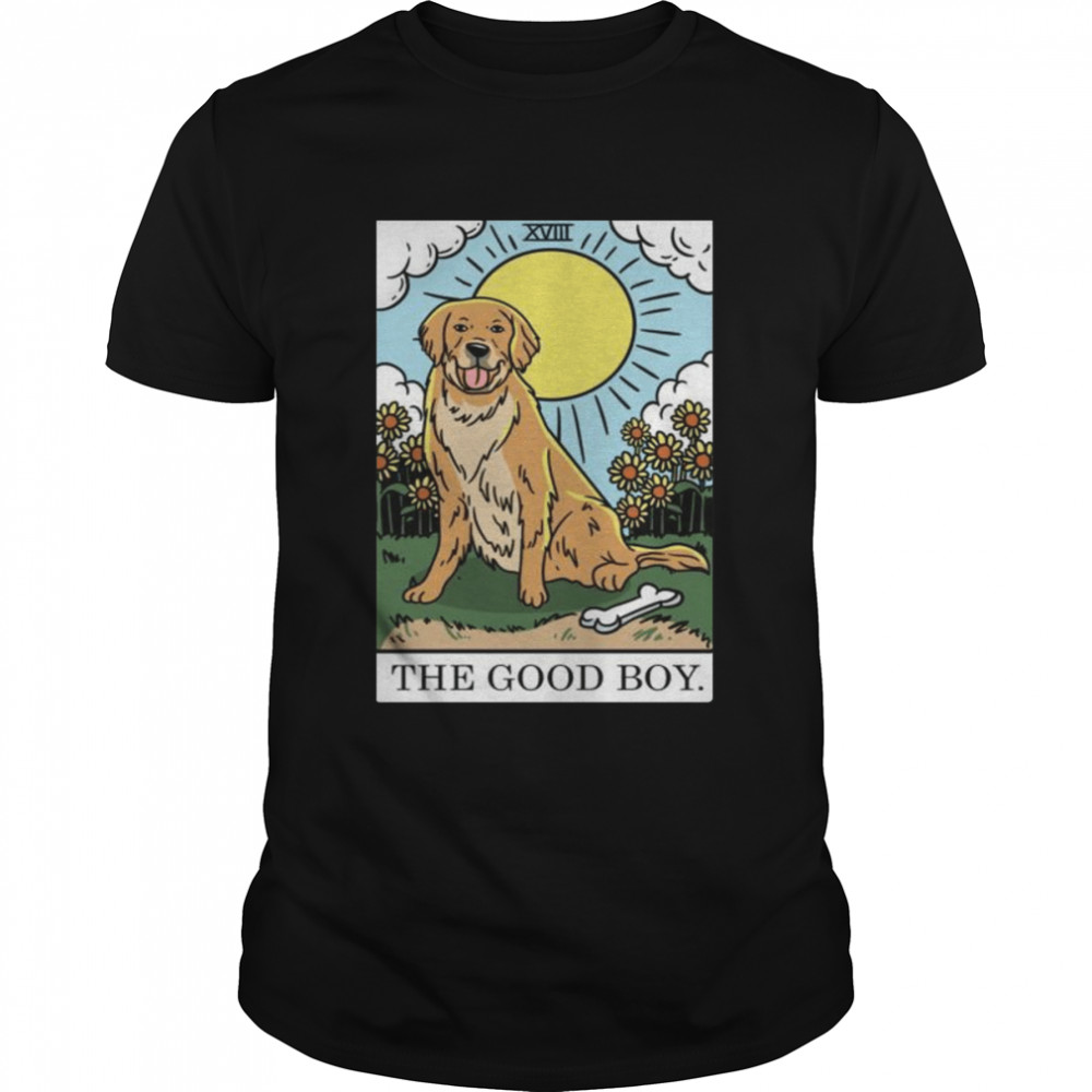 The Good Boy Golden Retriever Dog Tarotkarte Welpe Shirt