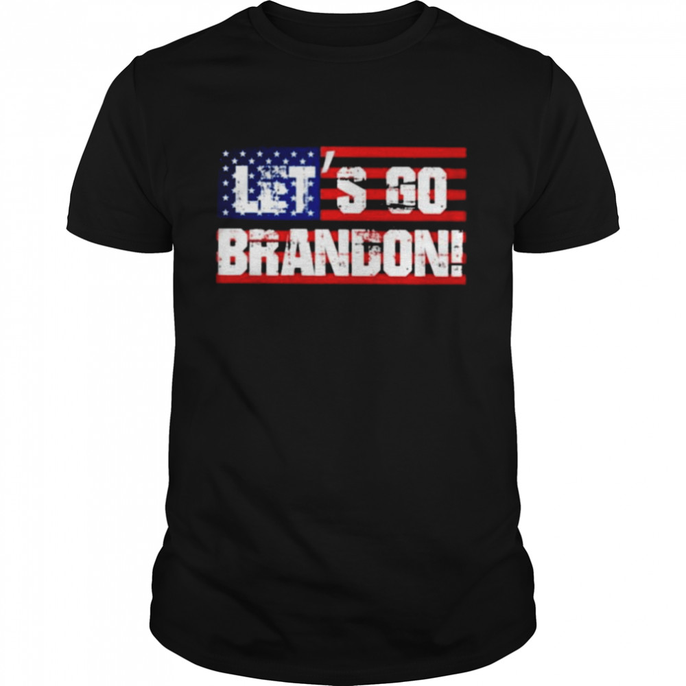 Anti-Biden American Flag Let’s Go Brandon 2021 Shirt