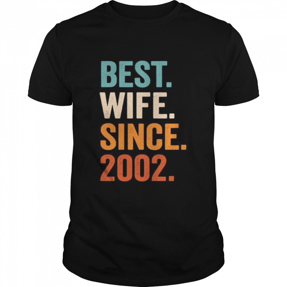 Best Wife Since 2002 19 Hochzeitstag 19 Jahre Langarmshirt  Classic Men's T-shirt