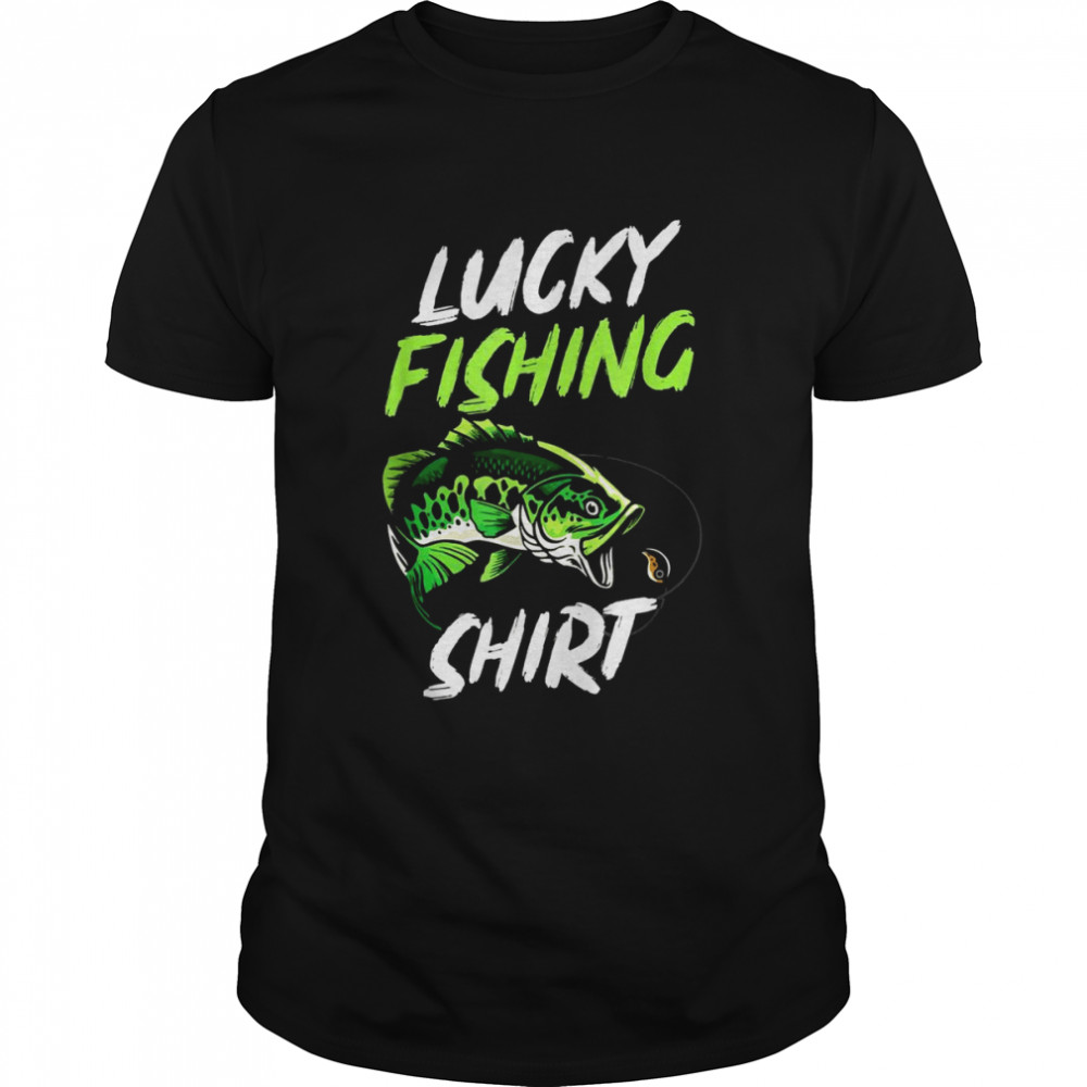 Lucky Fishing Shirt Bass Fishing Fisherman Shirt